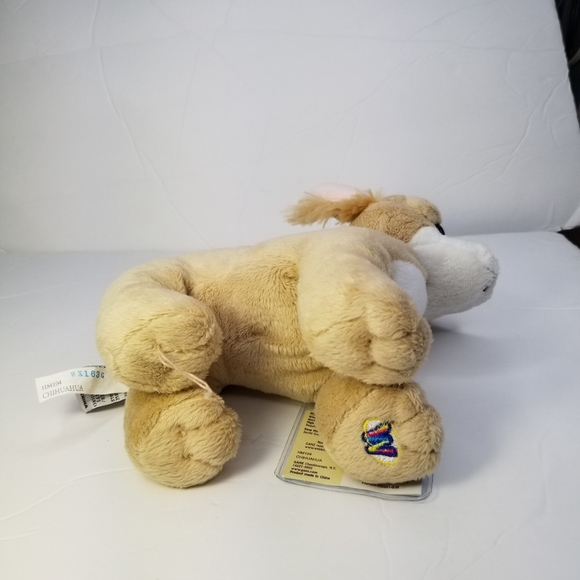 Ganz Chihuahua Plush Puppy Dog 8" Webkinz Beige & White Stuffed Animal Standing - Picture 5 of 10